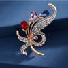 Korean Metal Alloy Fower Brooches Female Anti Riot Buckle Pin Brooch Colorful Crystalline Modish Fashionable New Arrival Popular BroochFashion Jewelry