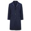 British Style Men's Wool Trench Coat, Autumn/Winter Long Coat