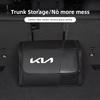 GSOT3 Carbon Fiber Style Car Trunk Storage Organizer Box Bag For KIA Sportage Seltos Sorento K3 K4 Soul Carnival EV6 EV9 Carnival K5
