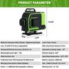 16 Line Laser Level Green Laser Level Line 4D Self-Leveling 360 Horizontal Vertical Cross Super Powerful Laser Level Remote Control 4000mAh Battery
