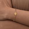 Bohemian Colored Bead Chains Virgin Bracelets for Women,Gold Color Stainless Steel Bracelets,Holy Christian Jewelry Gift