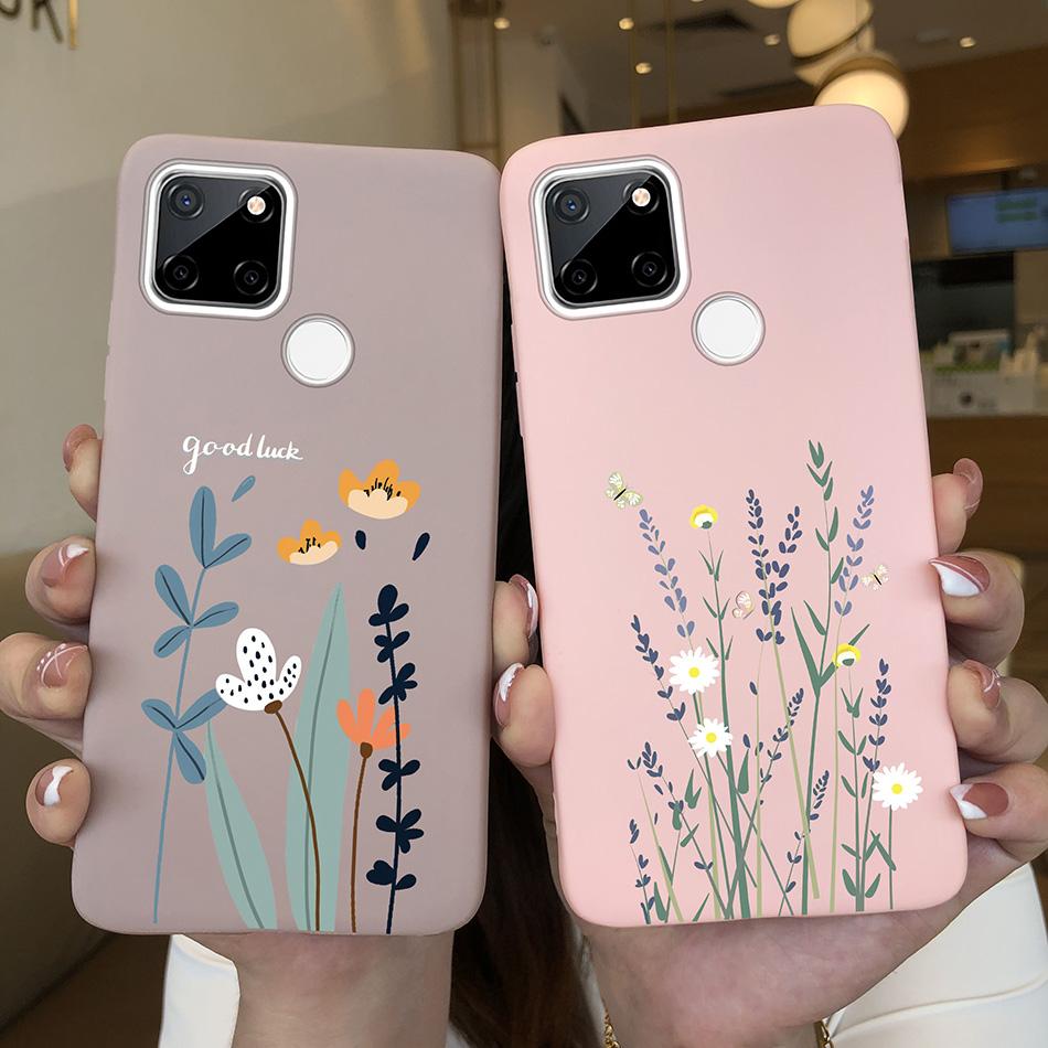 For OPPO Realme C25 C25S C25Y Case Cartoon Soft Silicone Matte Shockproof Phone Back Cover For Realme C 25 S Y Capa Funda Coque