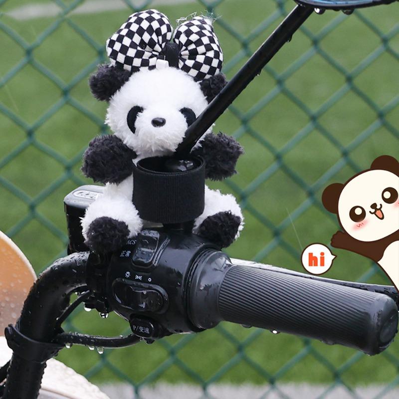 Auto Schalthebel Riemen Deko Ornamente Lenkrad Dekoration Blinker Scheibenwischer Ganghalter Dekorative Panda Puppe