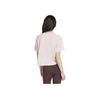 Adidas Striped Round Neck Short Sleeve T-Shirt Women Tops Pink IY4227