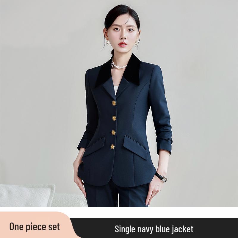 

Элегантный повседневный костюм-двойка на осень/зиму - Блейзер высокого класса в шикарном стиле XXXXL