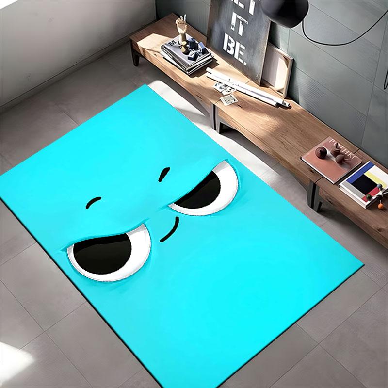 Mischievous Blue Face Pattern suitable as a non-slip mat for the living room or bedroom sofa