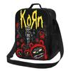 Korn Zespół Rockowy Logo Izolowana Torba na Lunch do Szkoły Piknik Przechowywanie Pojemniki na Żywność Szczelny Pojemnik Cooler Termiczny Lunchbox Torba