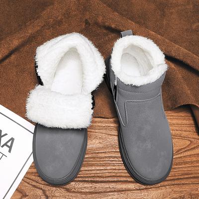 Moda Hombre Botas de Invierno Prueba de Frío Botines 2024 Hombre Invierno Alta Calidad Cálidas de Caña Alta Zapatos de Algodón para Exterior Suela Gruesa Botas de Nieve