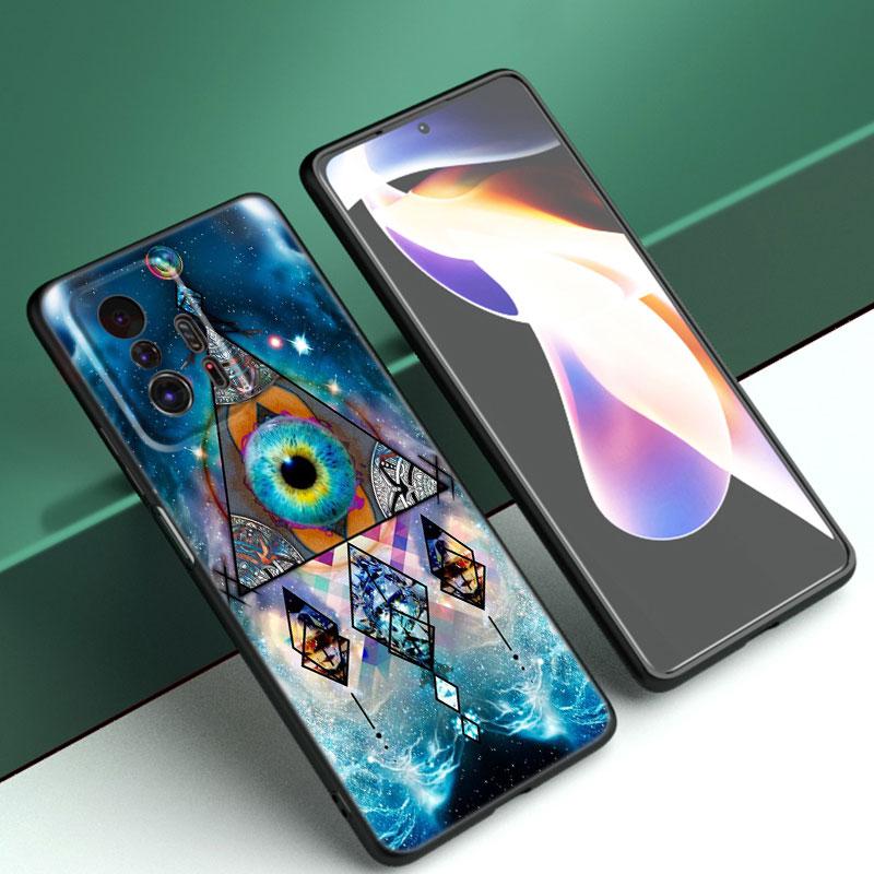 Blue Nazar Boncugu Evil Eye Phone Case For Xiaomi Mi A2 8 9 SE Note 10 10T 11 12 Lite 9T 11T 12S 12T Pro A3 6X 12X Black Cover