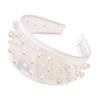 Women Mesh Headband with Faux Pearl Design Lightweight Comfortable Wide-Edged Hair Hoop Hair Accessories