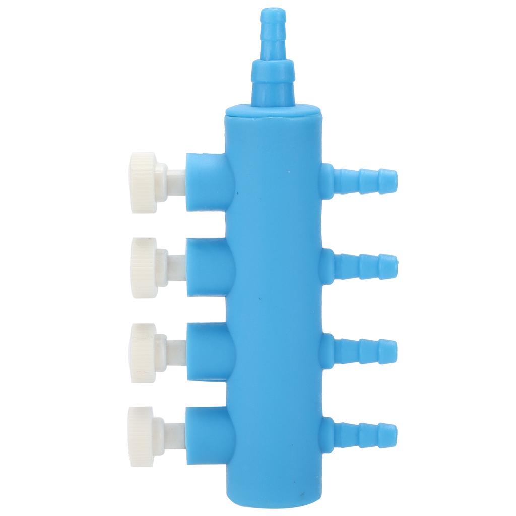 Aquarium Luftventil Einstellbarer Kunststoff Fischbecken Sauerstoff Luftstrom Verteiler für Kohlendioxid Ausrüstung