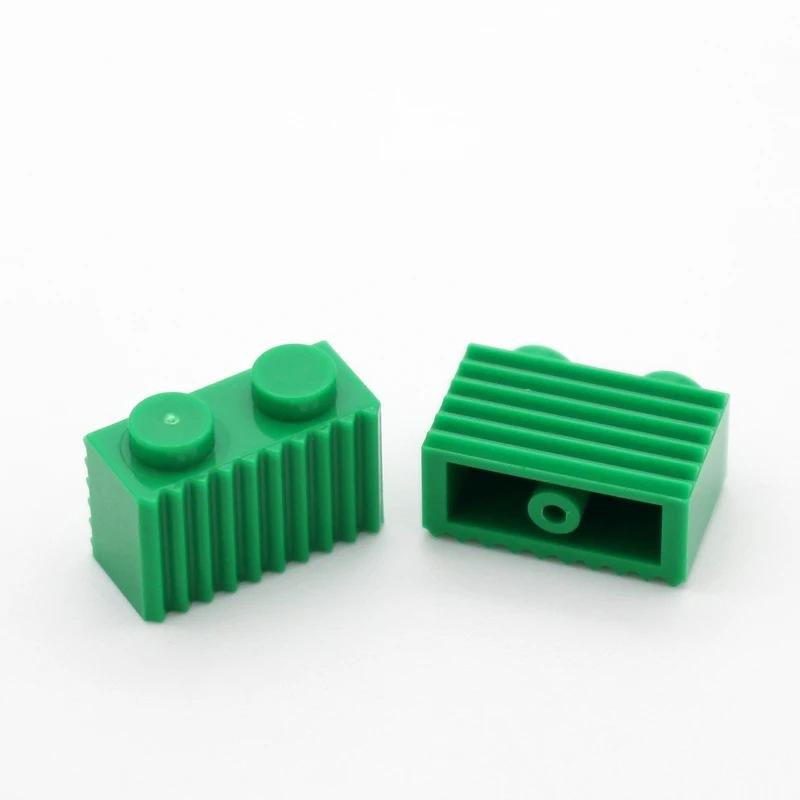 

100g/151PCS 2877 1x2 Corrugated Constructing Block Moc Loose Components Works With Bricks DO-IT-YOURSELF Children s Present Assembly Toy 100g--151PCS
