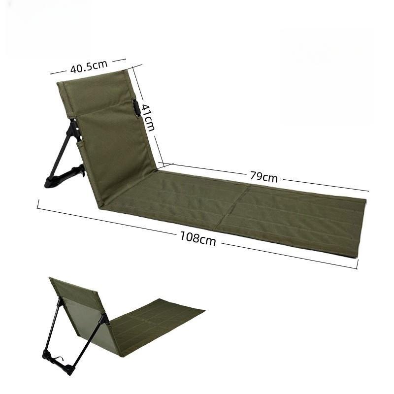Strandstuhl für den Außenbereich, tragbarer, klappbarer Bodensitz mit Rückenlehne, leichter Campingstuhl, Lazy Lounger für Garten, Park, Rasen, Picknick