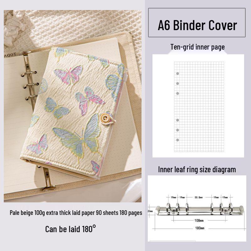 Abnehmbares niedliches hochwertiges Notizbuch mit losem Blatt für Mädchen