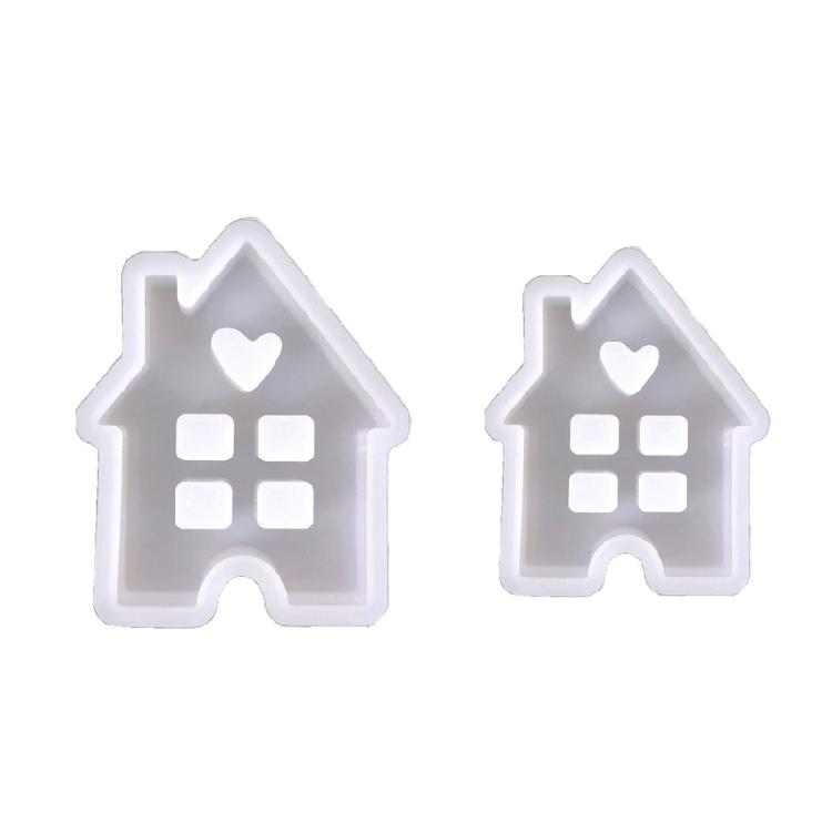 House Shape Silicone Candle Mold DIY Easter Candle Mold 3D House Resin Moulds