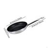 Aluminium Frying Pan for Induction Cooking with Long Handle And Round Design