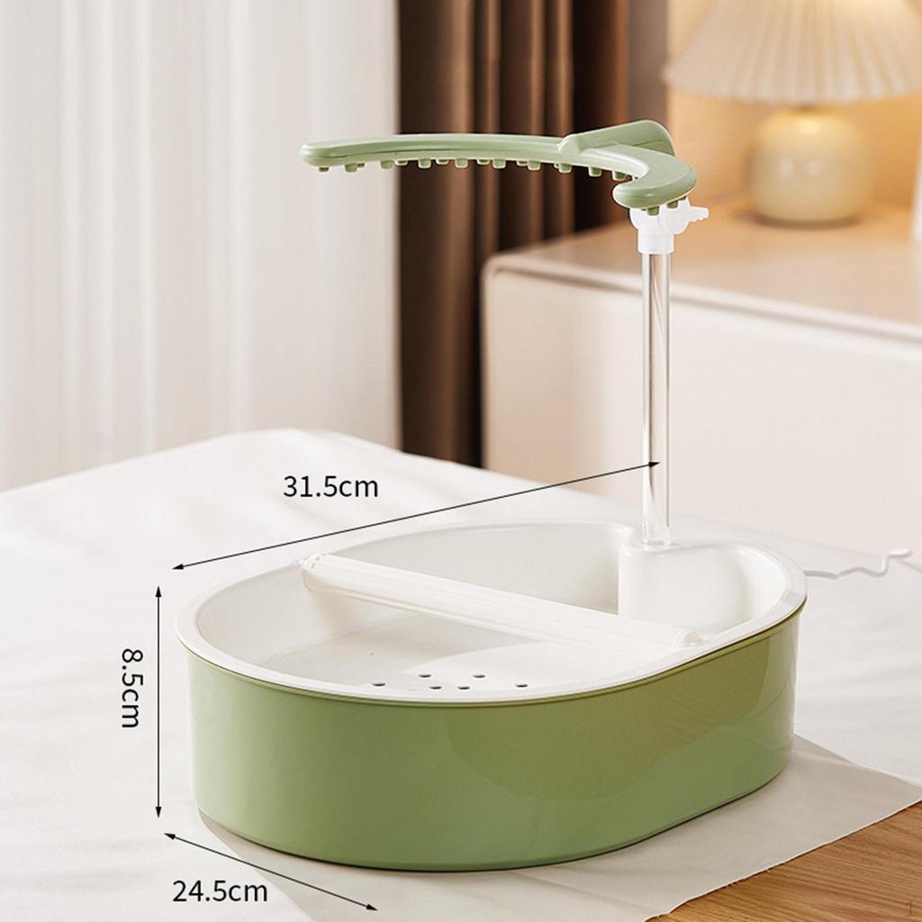 Parrot Bathtub, Automatic Bird Shower, Adjustable for Conures, Cockatiels, Lovebirds And Cockatoos.