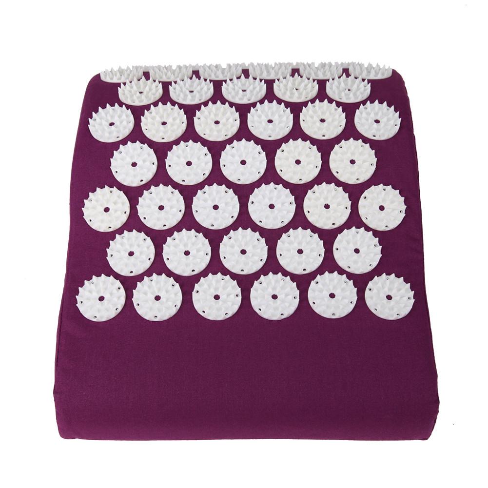 Cojín Masajeador de Acupresión Almohada Yoga Cuello Cabeza Dolor Alivio del Estrés Almohada