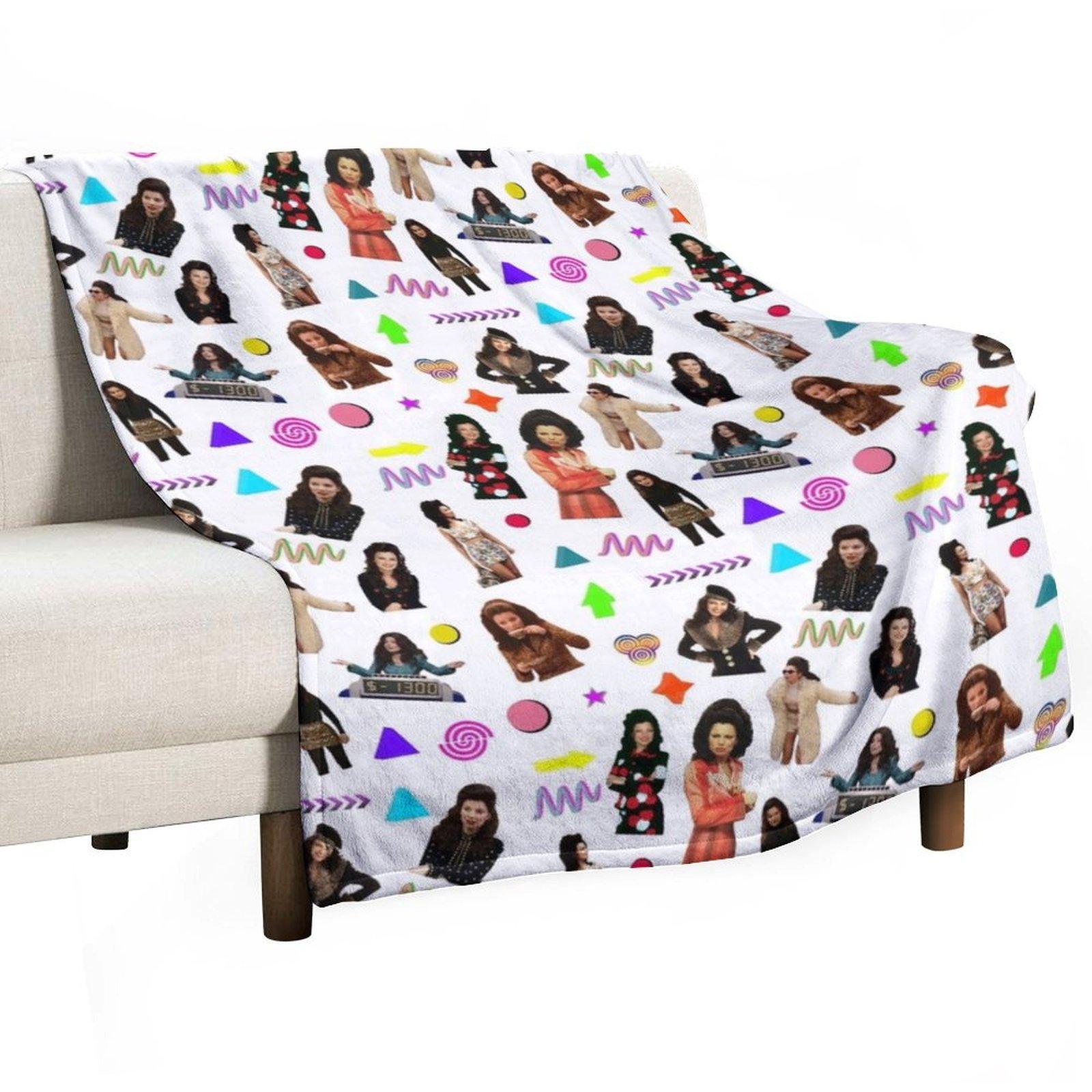 Fran fine Throw Blanket Decorative Throw Flannel Polar Luxury St Blankets 30x40in