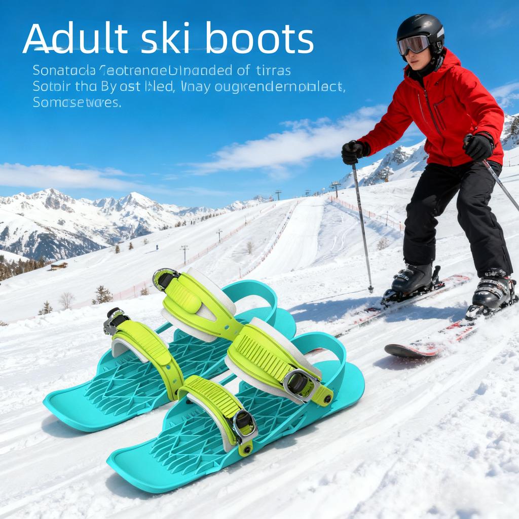 1 Pair of Universal Models Ski Skates Shoes Skiboard Snowboards Mini Snowblades Skates for Outdoor Sports Skiing