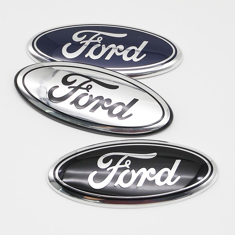 ACX1 17.5cm Car Front Rear Badge Emblem Replacement For Ford Edge Escape Fiesta Transit Ranger Roush Fusion Focus Tuning Accessory