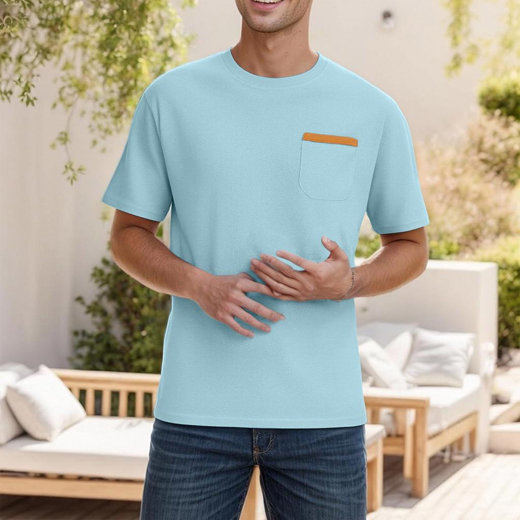 Men'S Fashionable T-Shirt, Street Casual Short Sleeved Clothing