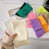 Female Spring and Autumn Pure Color Sports Deodorant Sweat Absorption High Help Breathable In The Tube Five Finger Cotton Socks