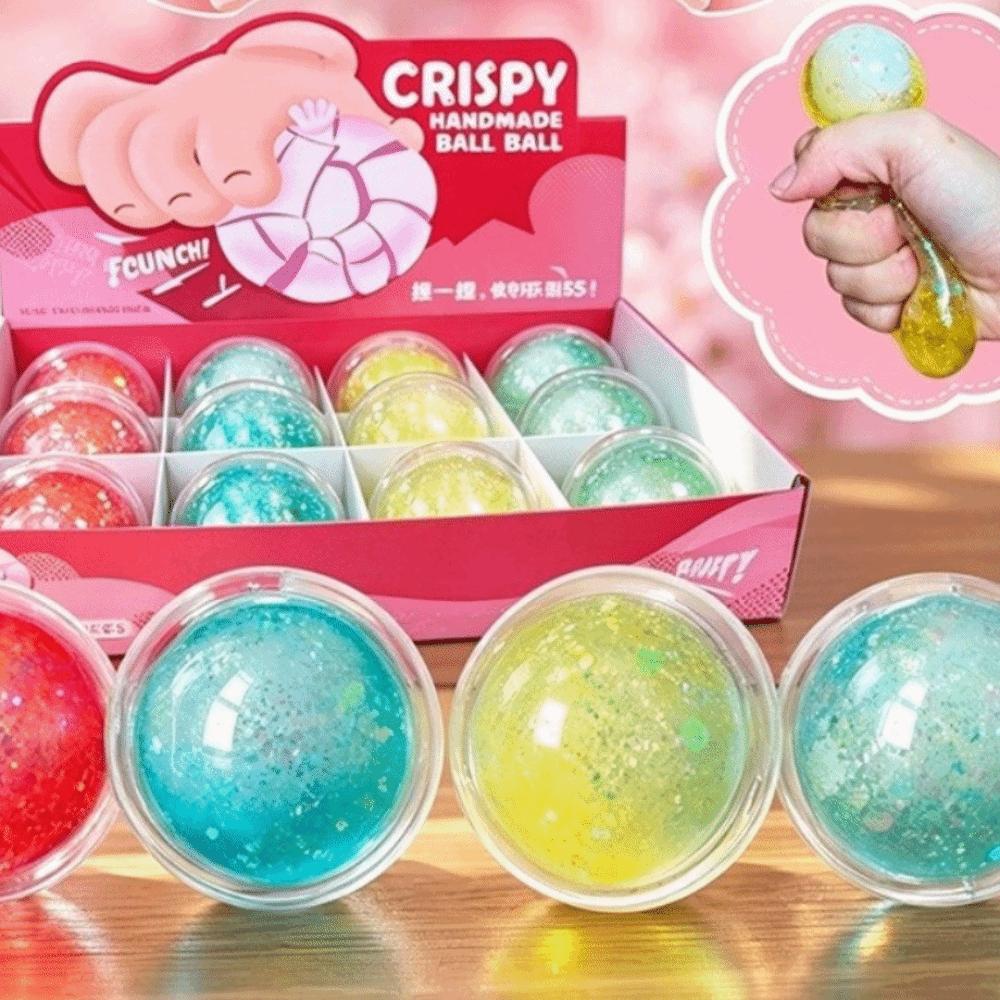 Langsam rückfedernde Kristallknete Knusprig Squishy Quetsch-Geräusch Spielzeug Squishy Fidget Spielzeug Schüler