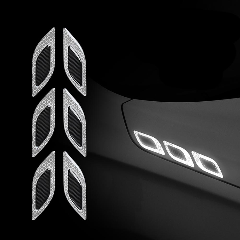 6 ST Bil Sido-ventil Luftflöde Skärm Bil Sida Falsk Ventil Klistermärke Insug ABS Auto Simulering Sido-ventiler Styling Biltillbehör