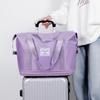 Expandable Wet/Dry Separation Luggage Bag with Universal Wheels - Large Capacity & Splash-Proof for Business Trips & Fitness Travel