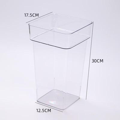 Square Acrylic Flower Waking Bucket