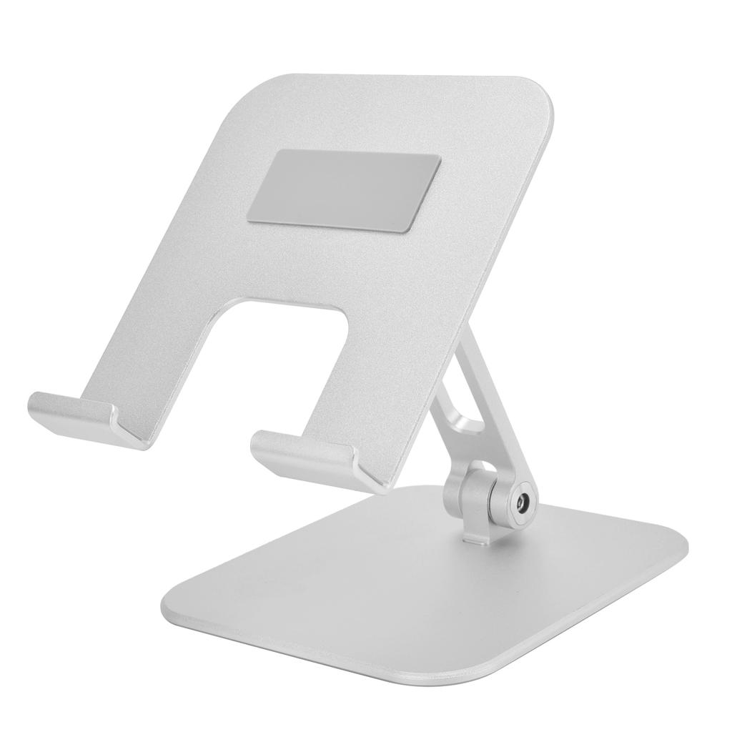 Adjustable Tablet Stand Holder Aluminium Alloy Portable Foldable Desktop Mobile Phone Stand Silver