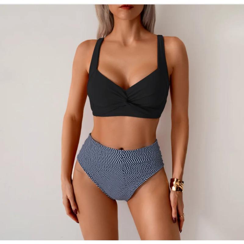 New Bikini Swimsuit Female Sexy High Waist Split Swimsuit Bikini