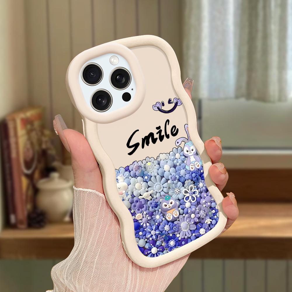 Big Wave Edge Soft silikonový materiál Macaron Pouzdro na telefon Nárazuvzdorné ochranné gumové pouzdro pro iPhone Samsung Huawei Honor Xiaomi Redmi OnePlus Moto