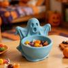 Functional Autumn Home Decor 3D Printed Ghost Candy Bowl for Halloween Party Decorations, Multi-functional Desktop Storage Organizer Trinkets
