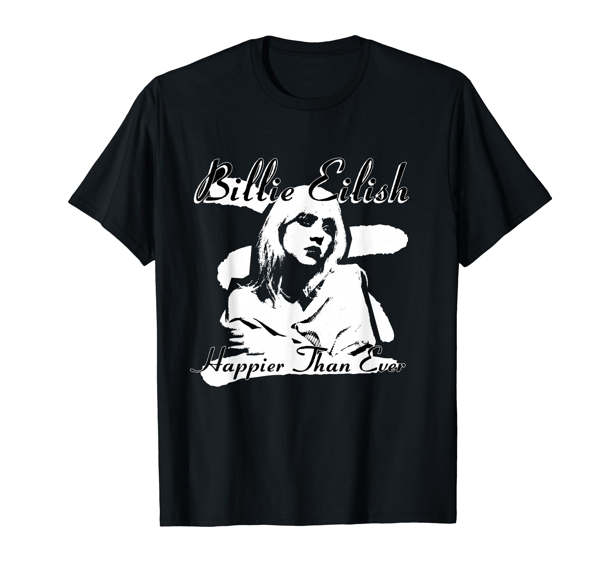 Official Billie Eilish Happier Than Ever Black T-Shirt