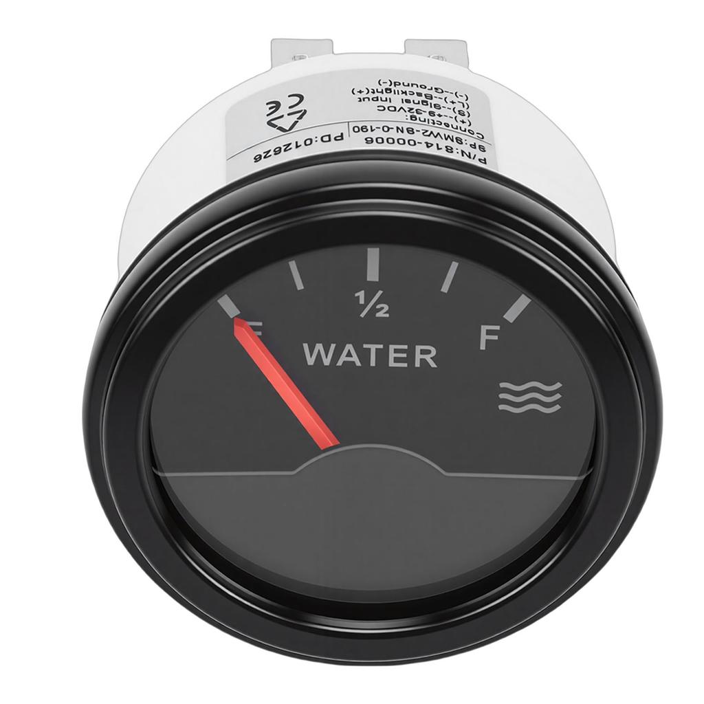 Pointer Water Level Gauge 52mm Mounting Hole Universal 9 32V 0 190 Ohm for Marine Boats Trucks RVs Generator Sets Buses