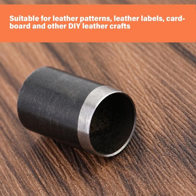 50Pcs Hollow Punching Cutter Tool Round Hole Punching Cutter Set Metal Leather Punching Tool For Leather Belt Eyelet