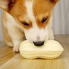 Dog Toy, Durable Chew Squeaky Ball for Teeth Grinding, Peanut - Shaped Interactive Play Toy for Dogs