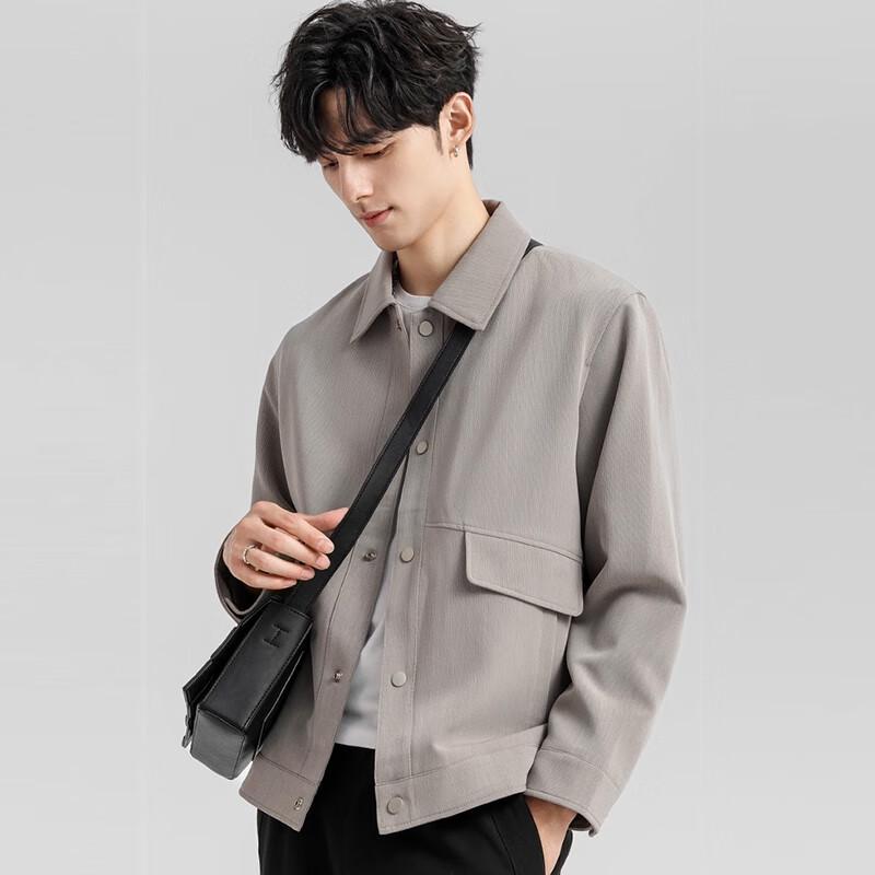 Men's Textured Lapel Business Casual Jacket
