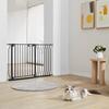 Baby Gate, 29.5"-48.4" Extra Wide, 30" High, Dog Gate for Stairs Doorways and House, Easy Step Walk Thru Auto Close Child Gate Pet Security Gate with