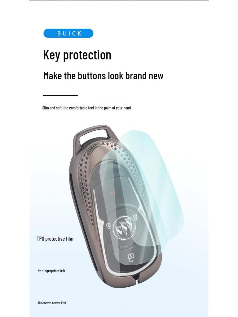 Buick Key Case for Regal, Envision, Enclave - 2022 Model Shell & Buckle