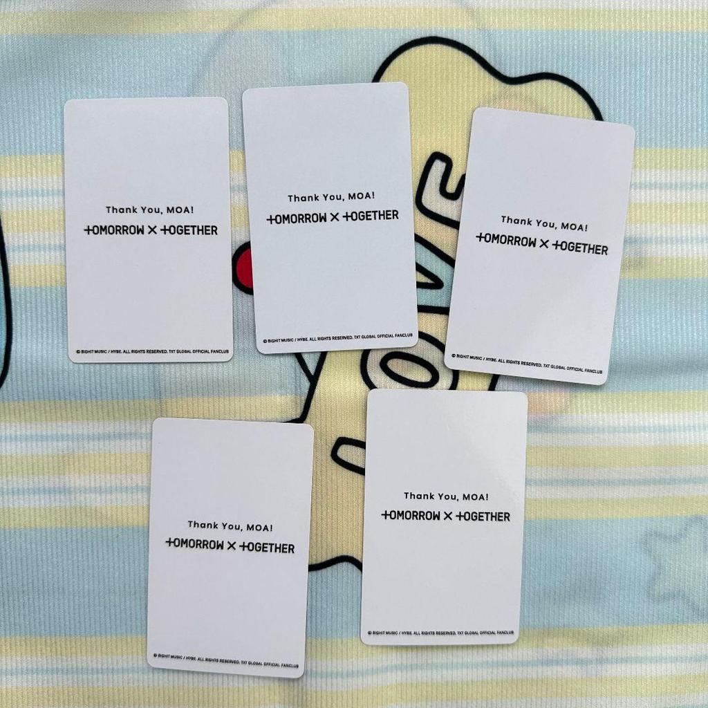 [USED] TXT FC Bonus New Member Fan Club Friend Referral Trading Cards (5 Cards)