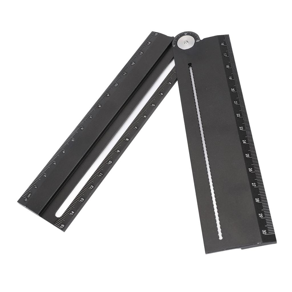 Aluminium Multi-Lineal Multifunktionaler Winkelmesser zum Zeichnen von Kreisbögen und Parallellinien