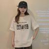 Harajuku-stil Dam T-shirt med korta ärmar, lös passform - Koreansk Sommar 2025 Edition