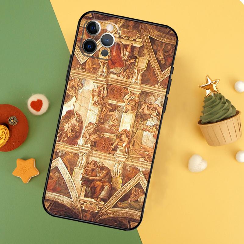 Michelangelo Art Phone Case For iPhone 17 Pro Max 17Air 16E 15 14 13 12 11 16 Pro Max Mini Shockproof Cover