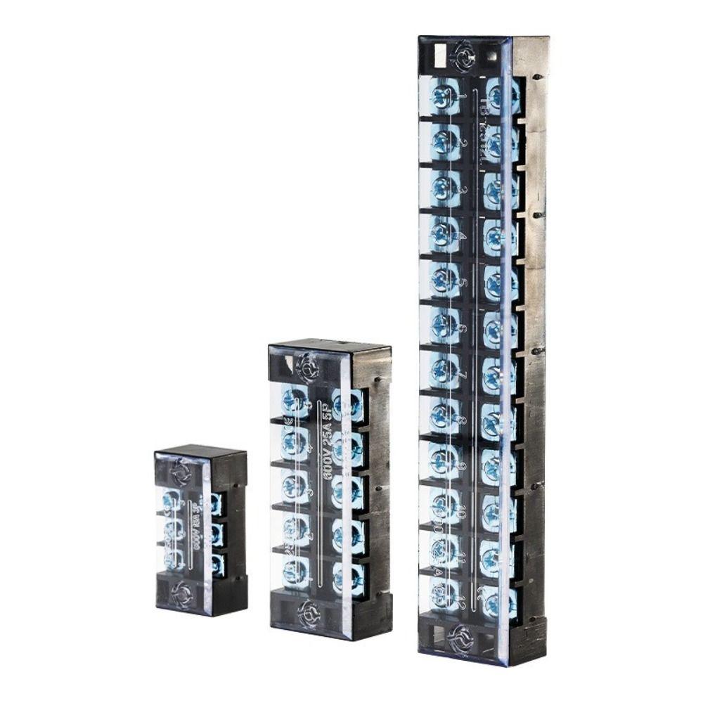 600V Screw Terminal Block 3-20 Positions Fixed Wiring Connector Industrial Wiring