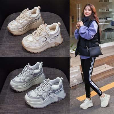 Kleine und dicksohlige Forrest Gump Schuhe für Damen Herbst 2025 Damenschuhe Lässige Mode Vielseitige Dad Shoes Damenschuhe