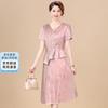 Elegant Middle-Aged Women's Summer Dress
