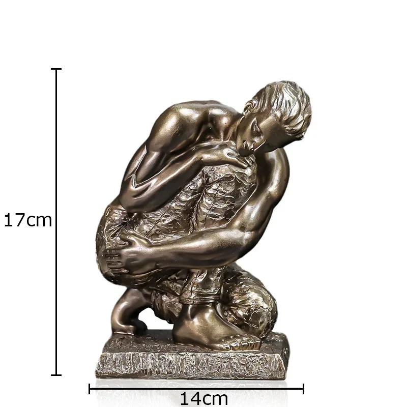 

Creative Thinker Figures Statue Desk Decoration Ornaments Modern Crafts Abstract Character Sculpture Room Aesthetics Decor
